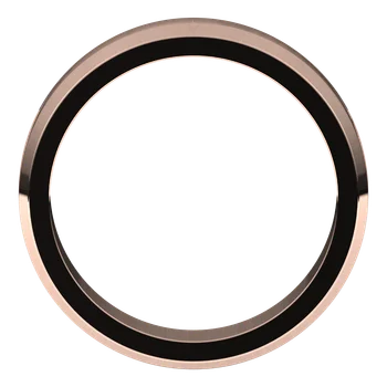 5MM Beveled Edge Flat Men's Wedding Band