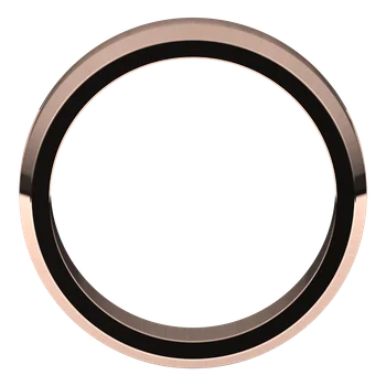 6MM Beveled Edge Flat Men's Wedding Band