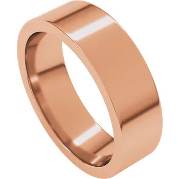 6MM Flat Men's Wedding Band