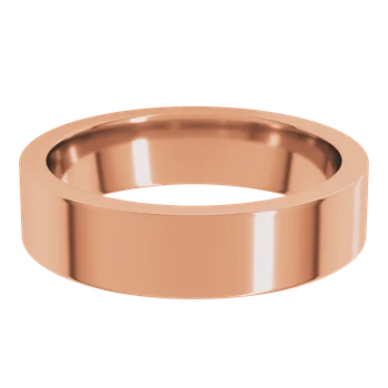 5MM Flat Men's Wedding Band