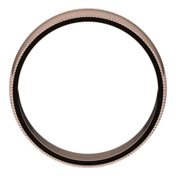 6MM Half Round Milgrain Men's Wedding Band