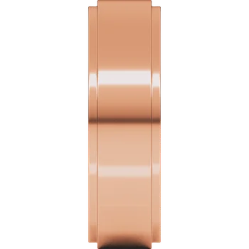 6MM Stepped Edge Flat Men's Wedding Band