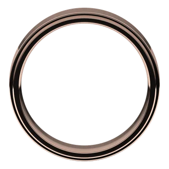 6MM Stepped Edge Flat Men's Wedding Band