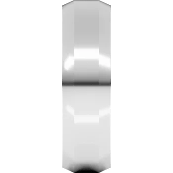 6MM Beveled Edge Flat Men's Wedding Band