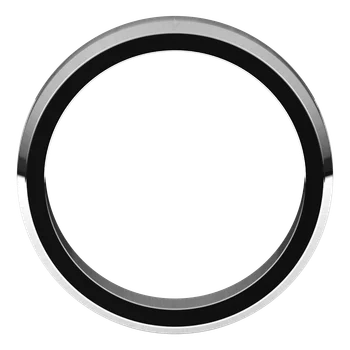 5MM Beveled Edge Flat Men's Wedding Band