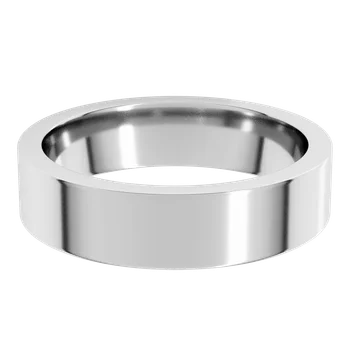 5MM Flat Men's Wedding Band