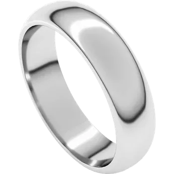 5MM Half Round Men's Wedding Band