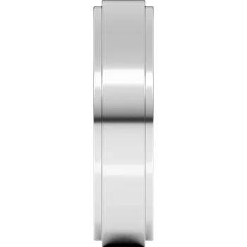 5MM Stepped Edge Flat Men's Wedding Band