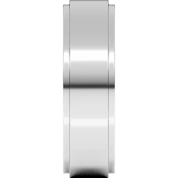 6MM Stepped Edge Flat Men's Wedding Band