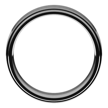 6MM Stepped Edge Flat Men's Wedding Band