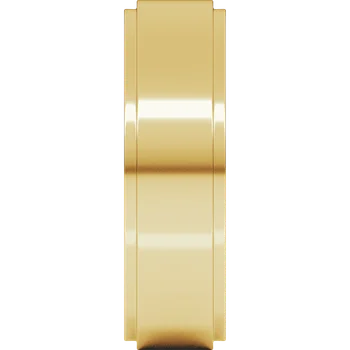 6MM Stepped Edge Flat Men's Wedding Band