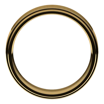6MM Stepped Edge Flat Men's Wedding Band