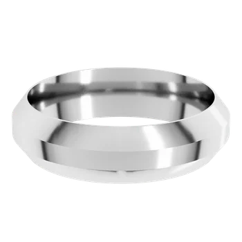 6MM Trapezoid Flat Men's Wedding Band