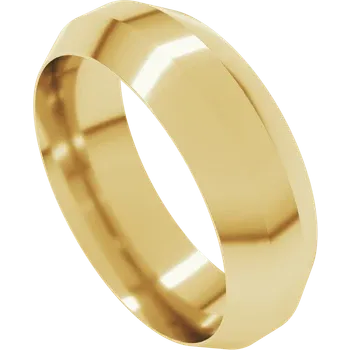 7MM Trapezoid Flat Men's Wedding Band