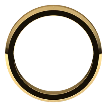 5MM Beveled Edge Flat Men's Wedding Band