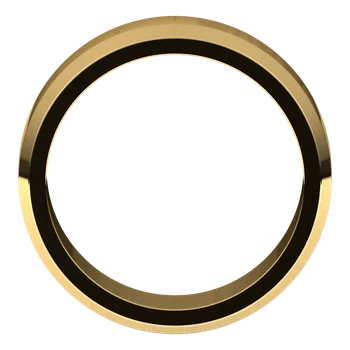 7MM Beveled Edge Flat Men's Wedding Band