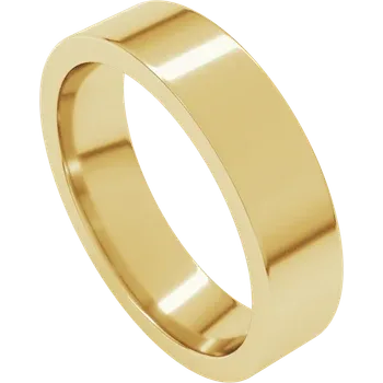 5MM Flat Men's Wedding Band