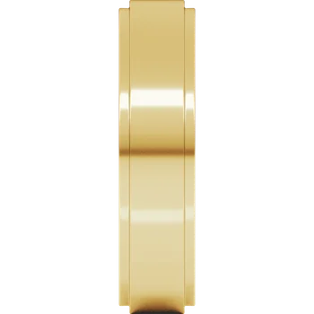5MM Stepped Edge Flat Men's Wedding Band