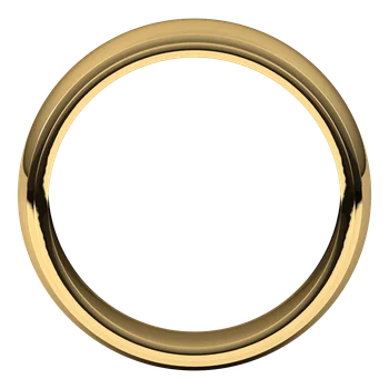 5MM Half Round Stepped Milgrain Edge Men's Wedding Band