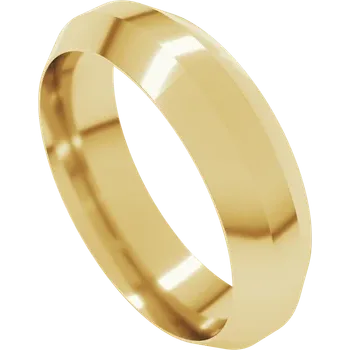 6MM Trapezoid Flat Men's Wedding Band
