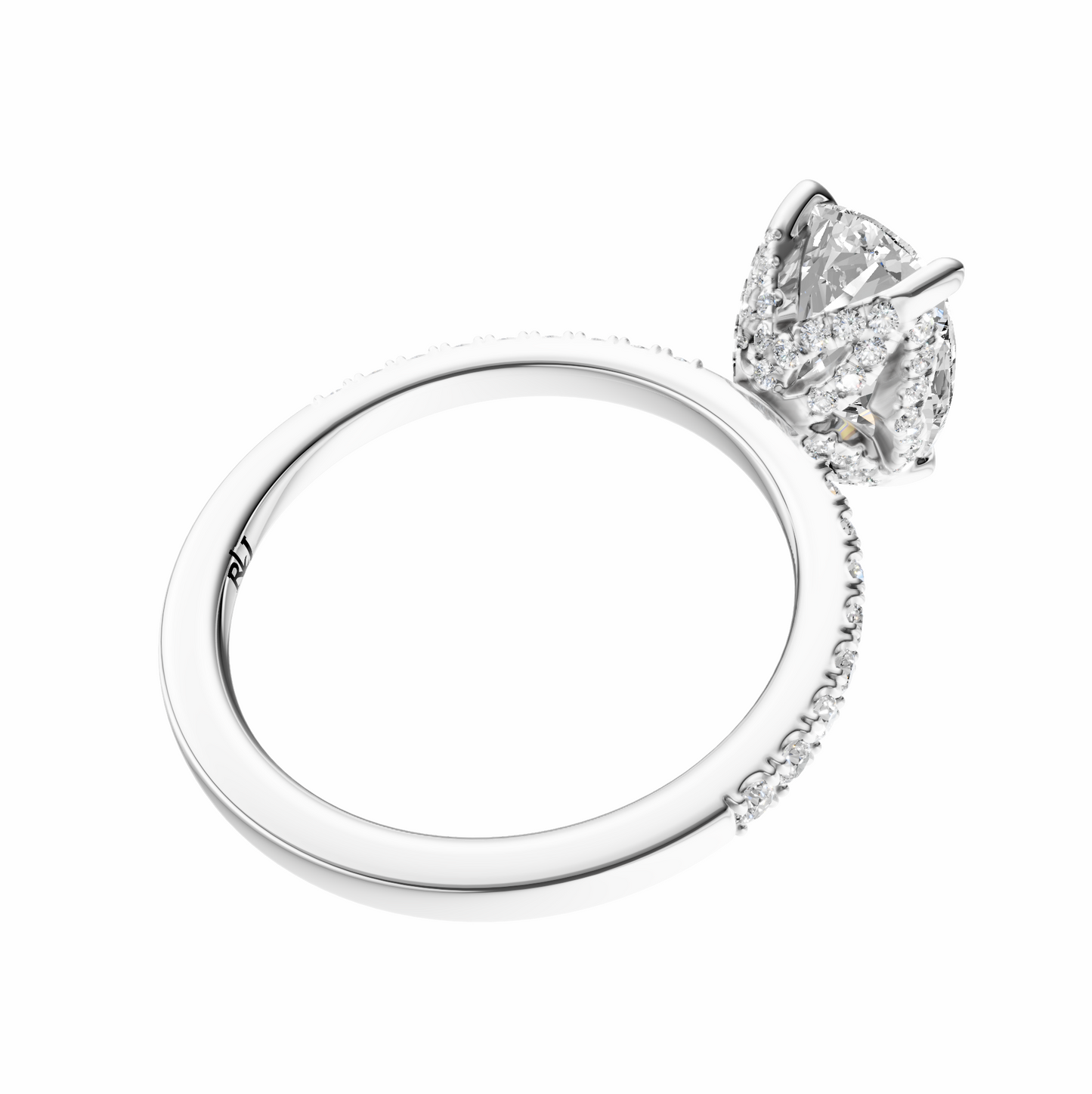 Cushion Traditional Accented Tulip Sparkler Setting