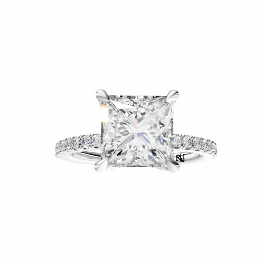 Princess Traditional Accented Tulip Sparkler Setting
