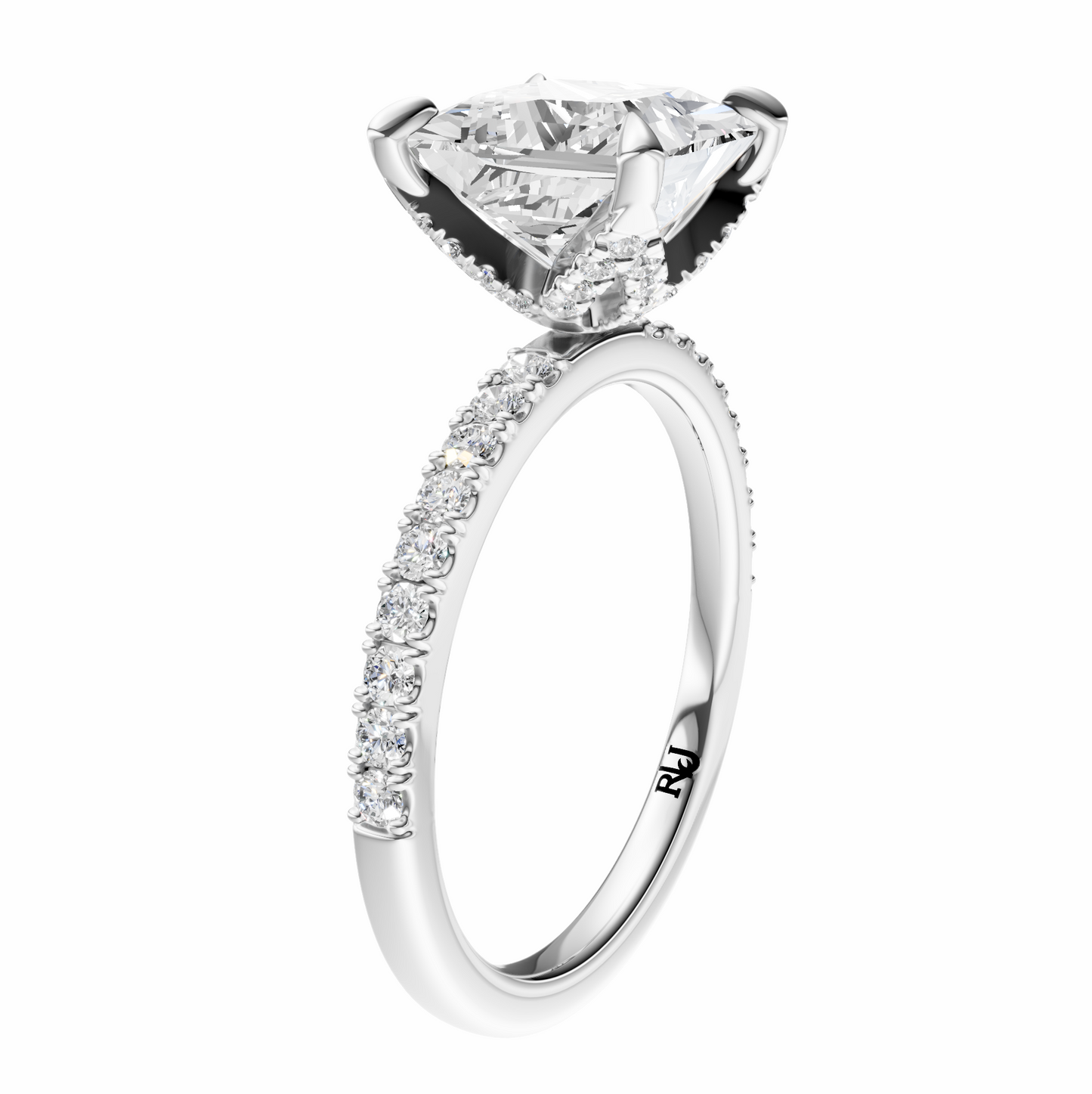 Princess Traditional Accented Tulip Sparkler Setting
