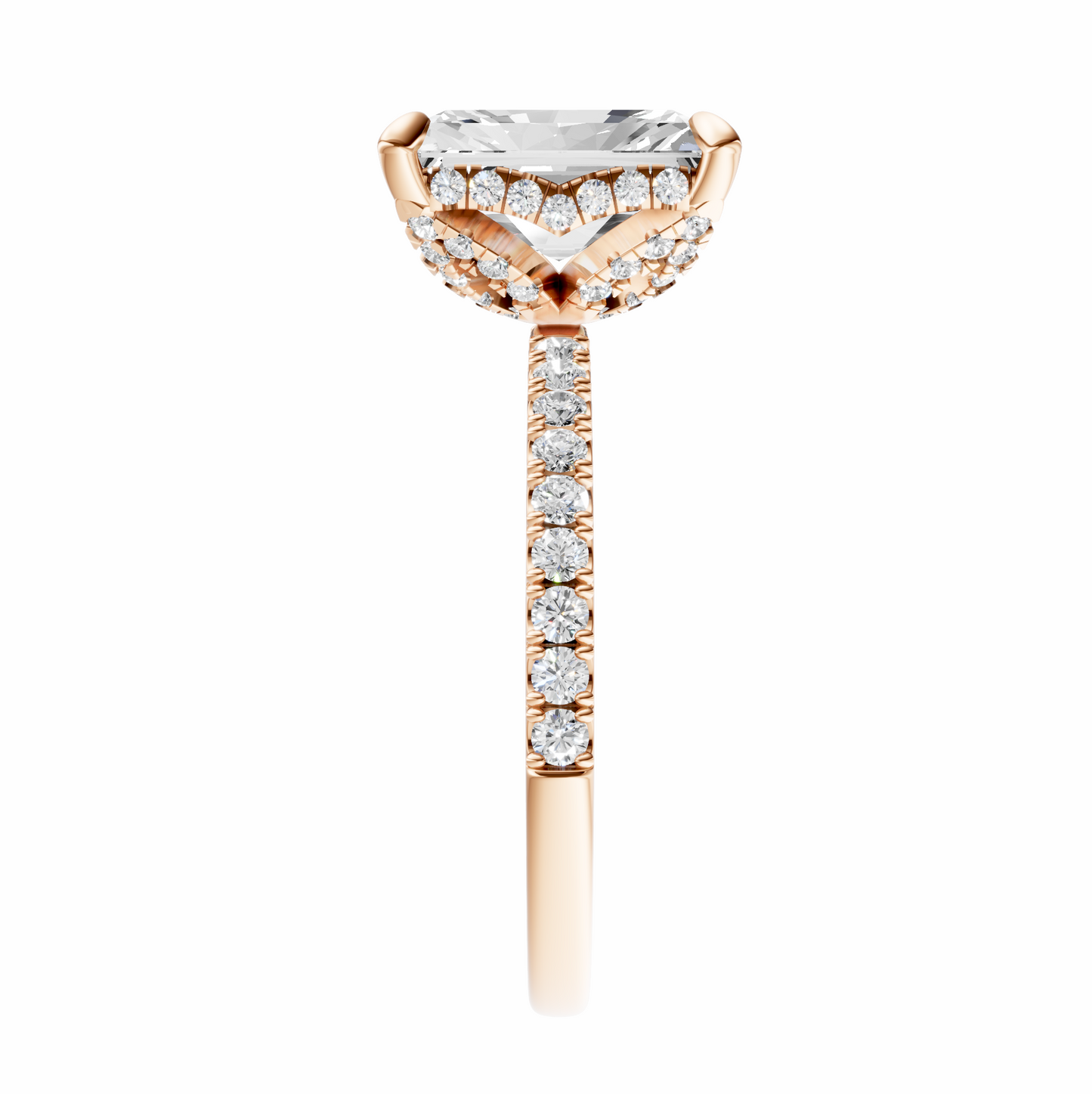 Radiant Traditional Accented Tulip Sparkler Setting