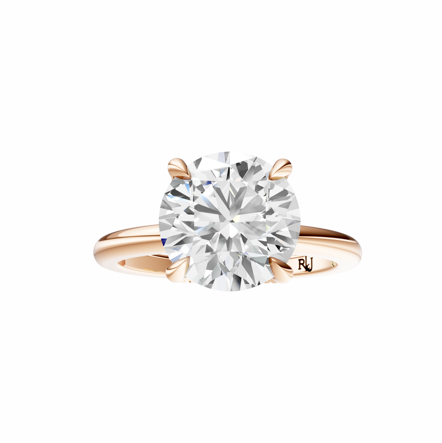 Round Accented Tulip Solitaire Setting