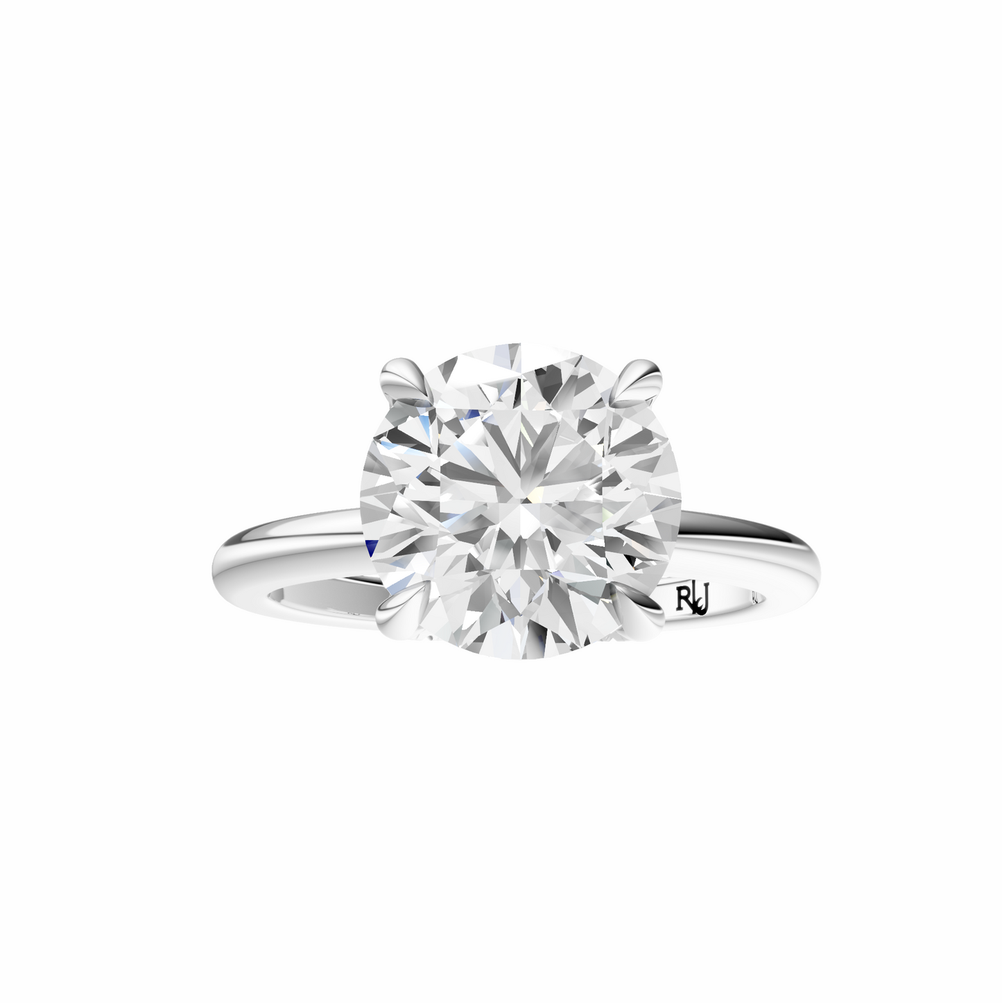 Round Accented Tulip Solitaire Setting