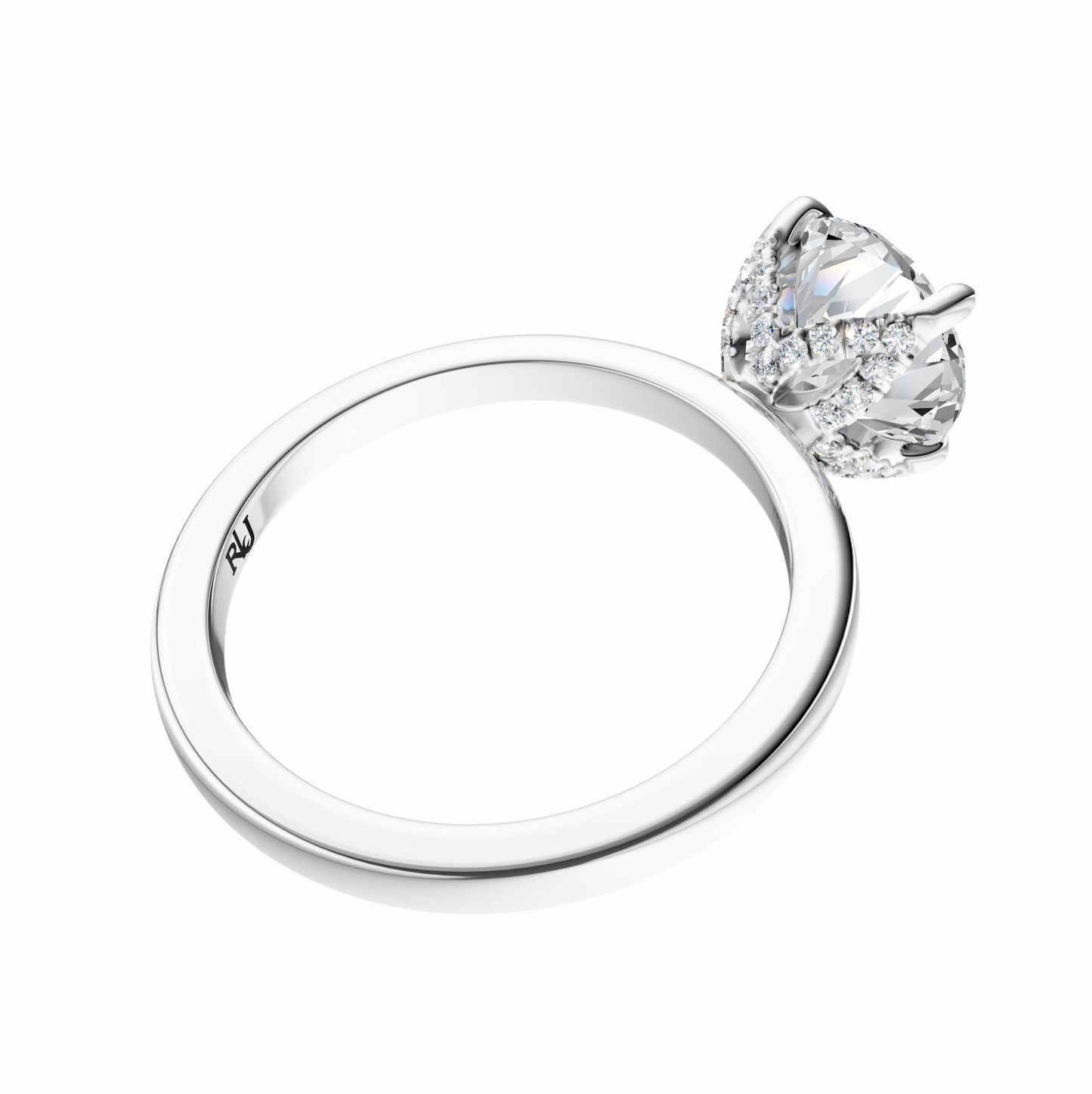 Round Accented Tulip Solitaire Setting