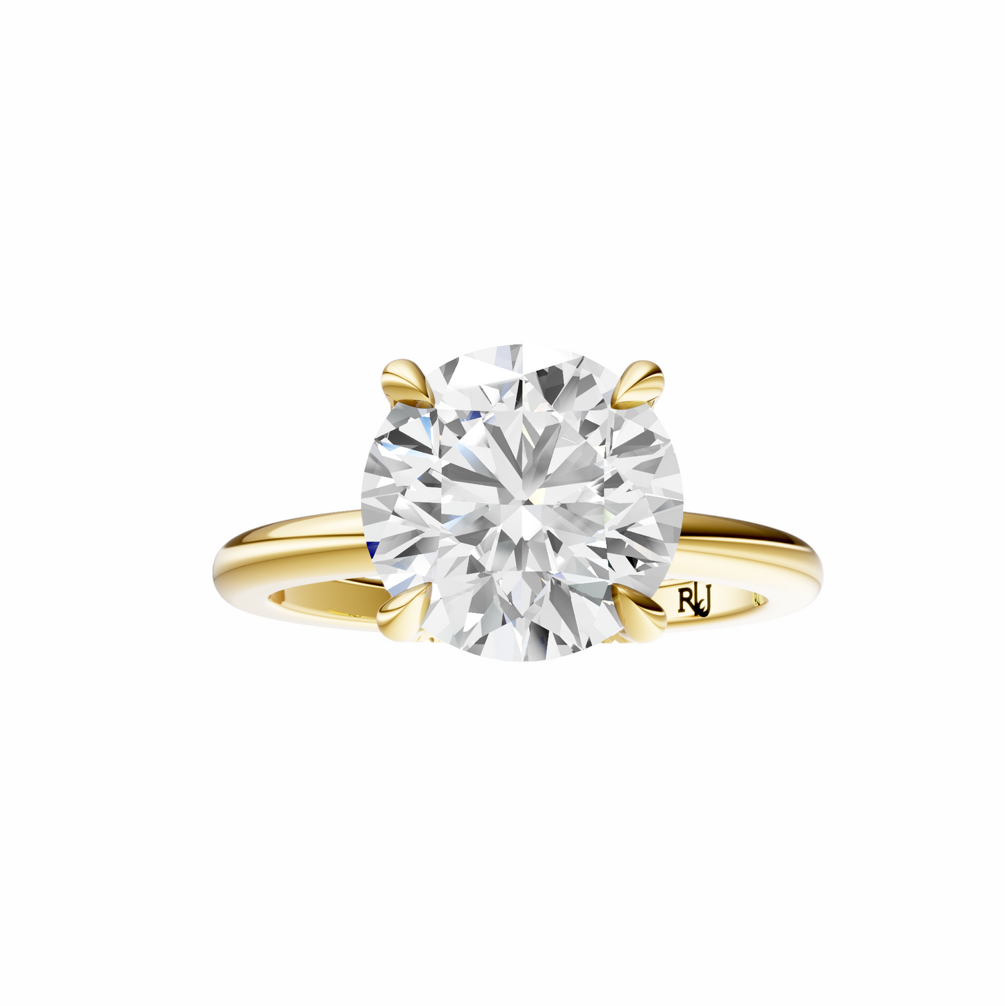 Round Accented Tulip Solitaire Setting