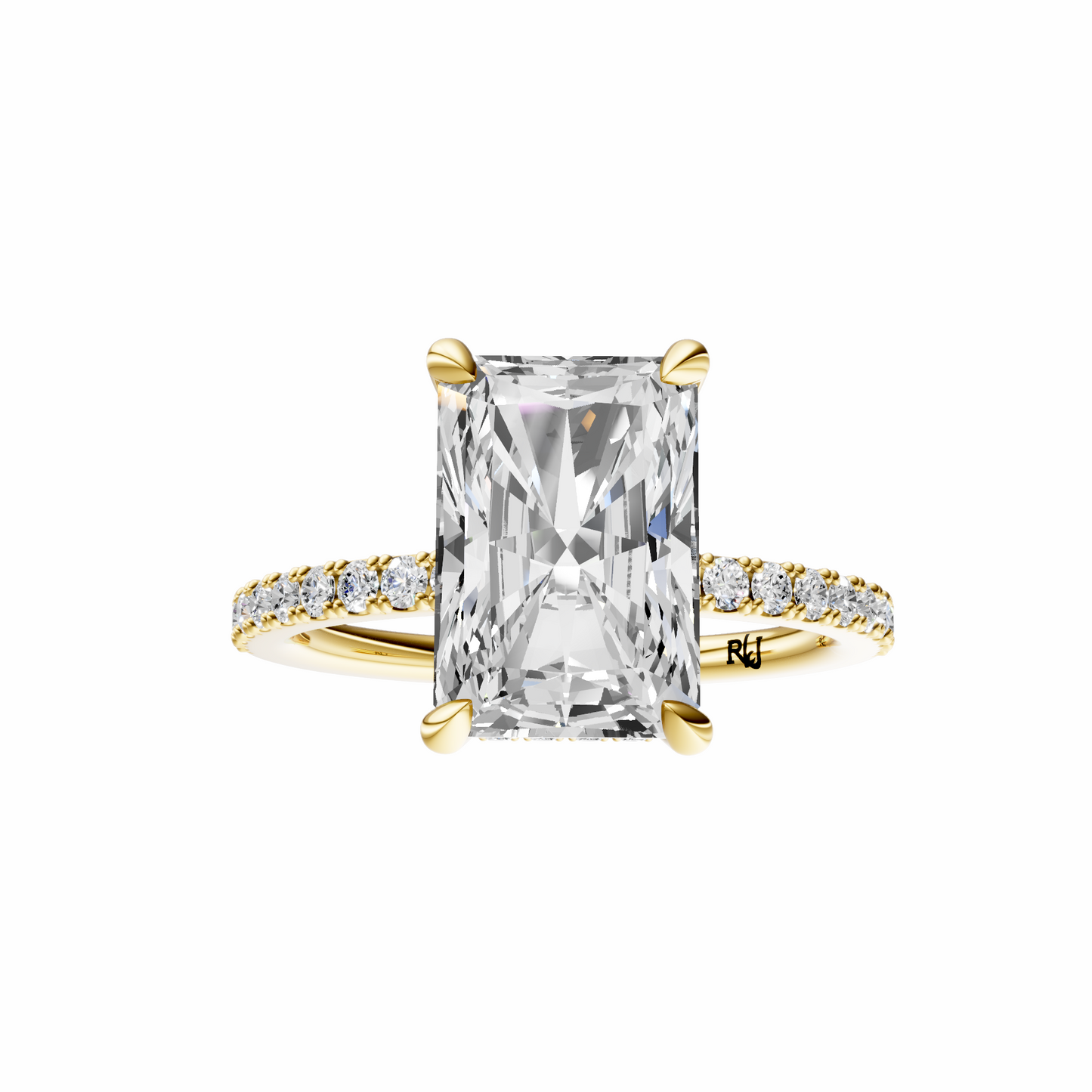 Radiant Traditional Tulip Hidden Halo Setting