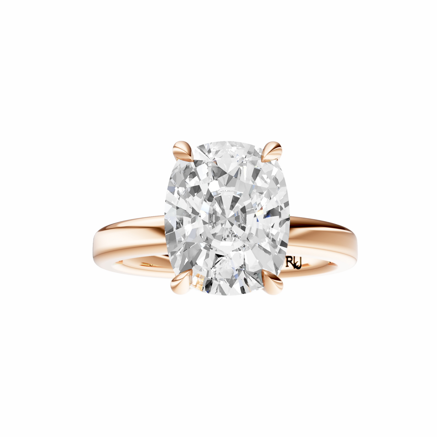 Cushion Tulip 2.7mm Band Solitaire Setting