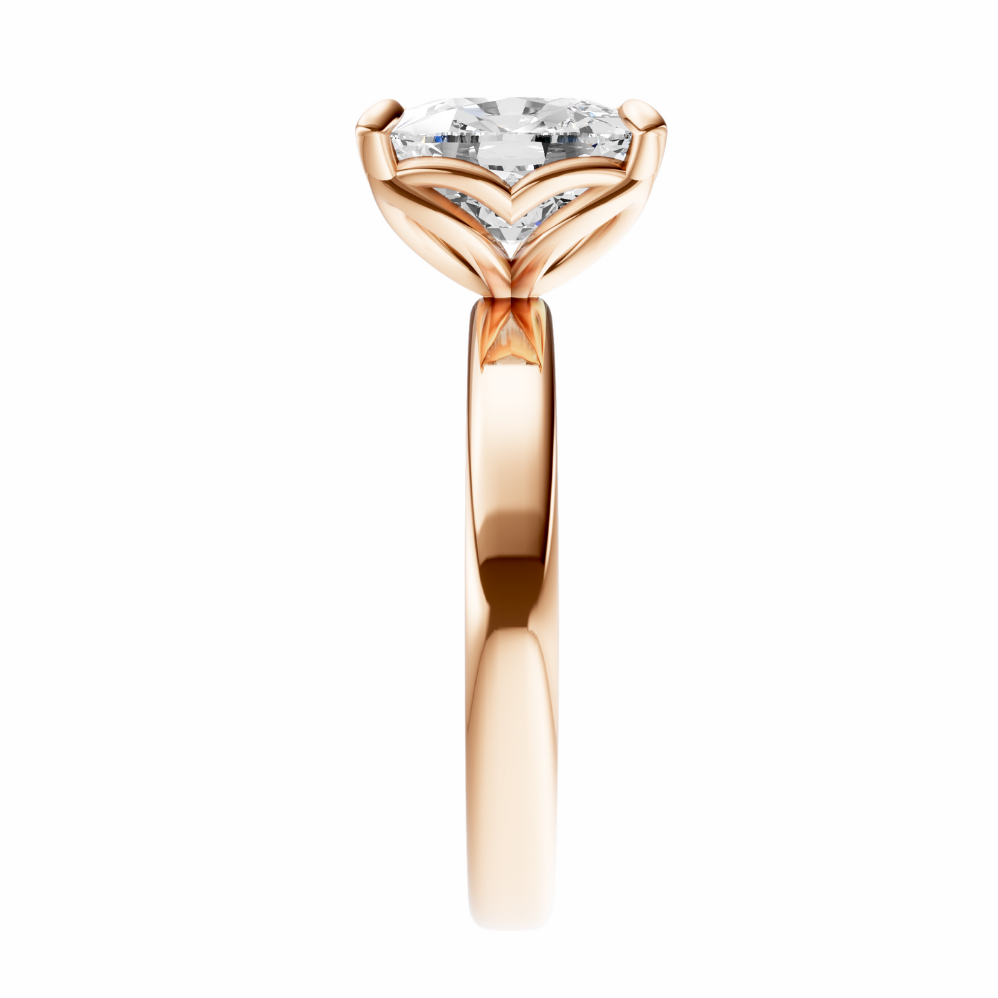 Cushion Tulip 2.7mm Band Solitaire Setting