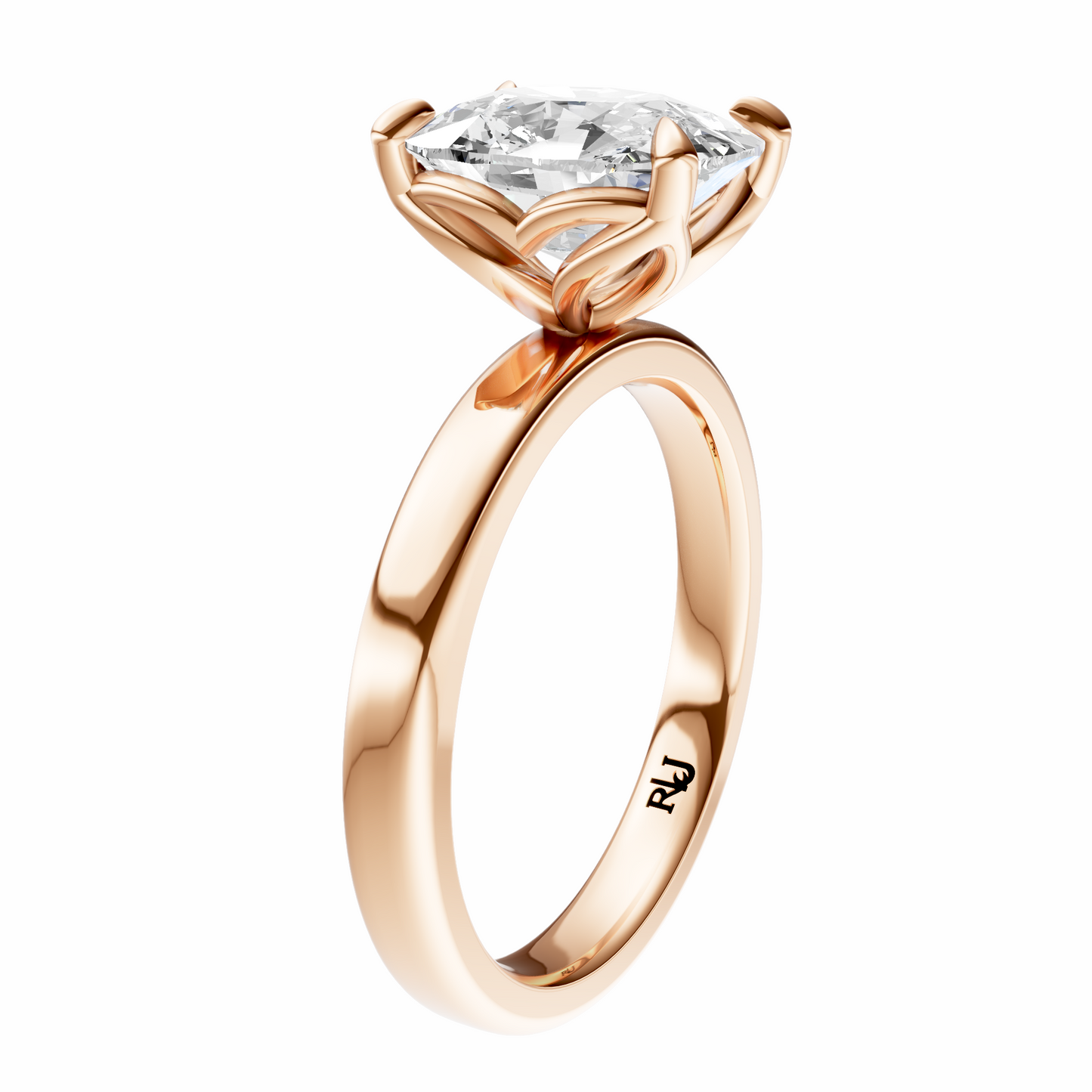 Cushion Tulip 2.7mm Band Solitaire Setting