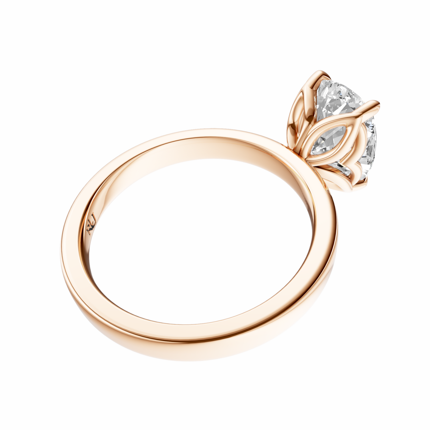 Cushion Tulip 2.7mm Band Solitaire Setting