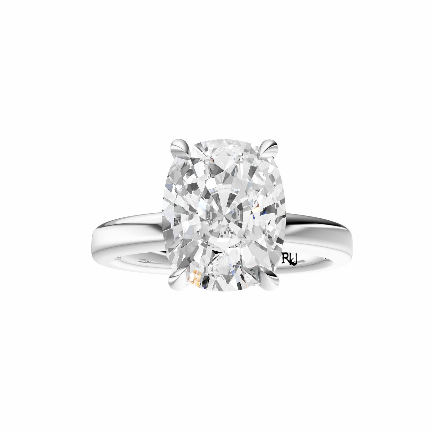 Cushion Tulip 2.7mm Band Solitaire Setting