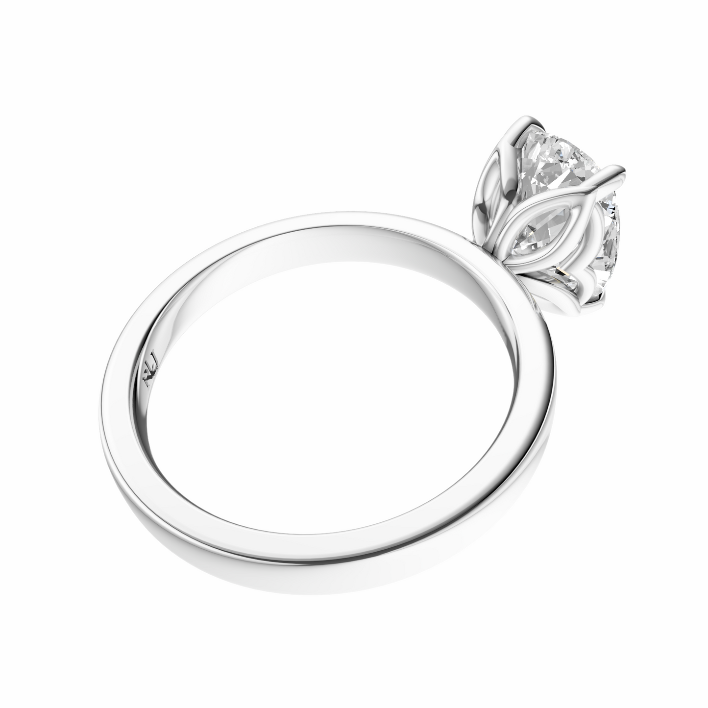 Cushion Tulip 2.7mm Band Solitaire Setting