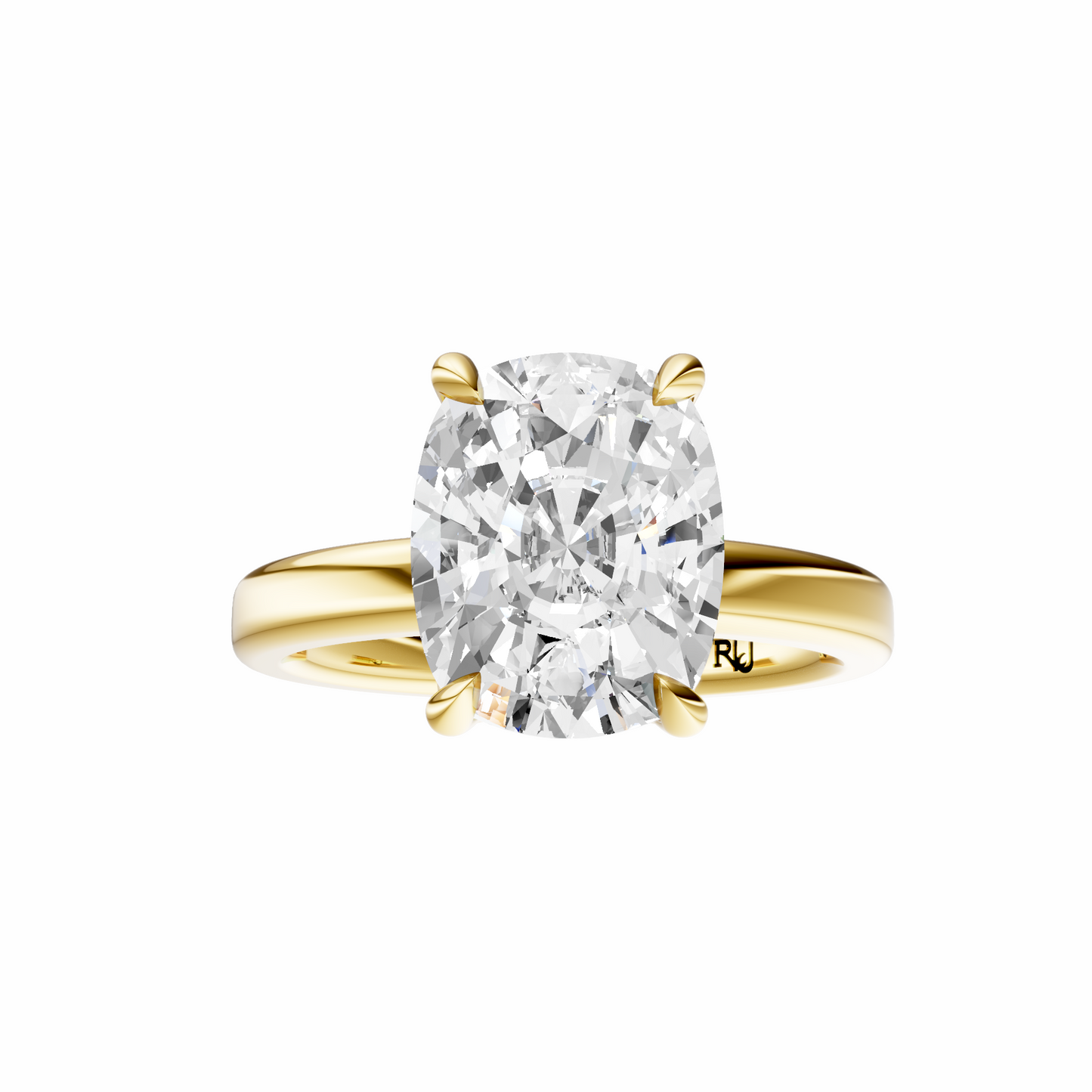 Cushion Tulip 2.7mm Band Solitaire Setting