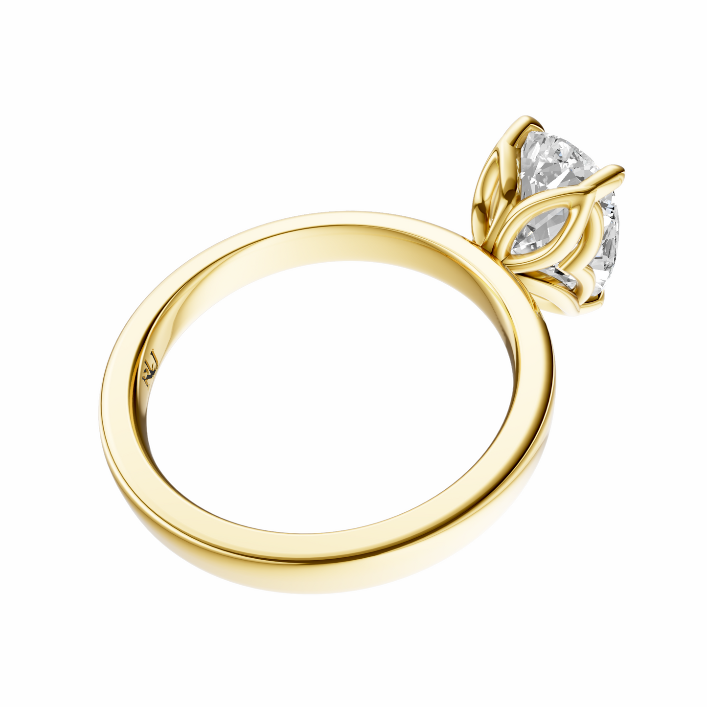 Cushion Tulip 2.7mm Band Solitaire Setting