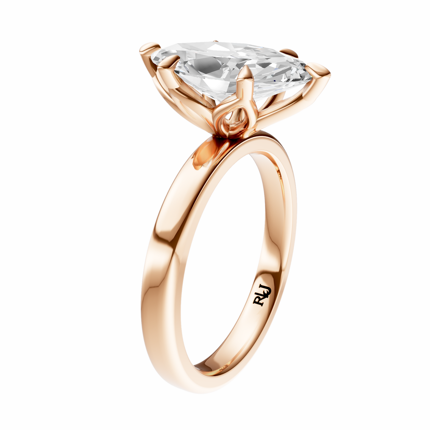Marquise Tulip 2.7mm Band Solitaire Setting