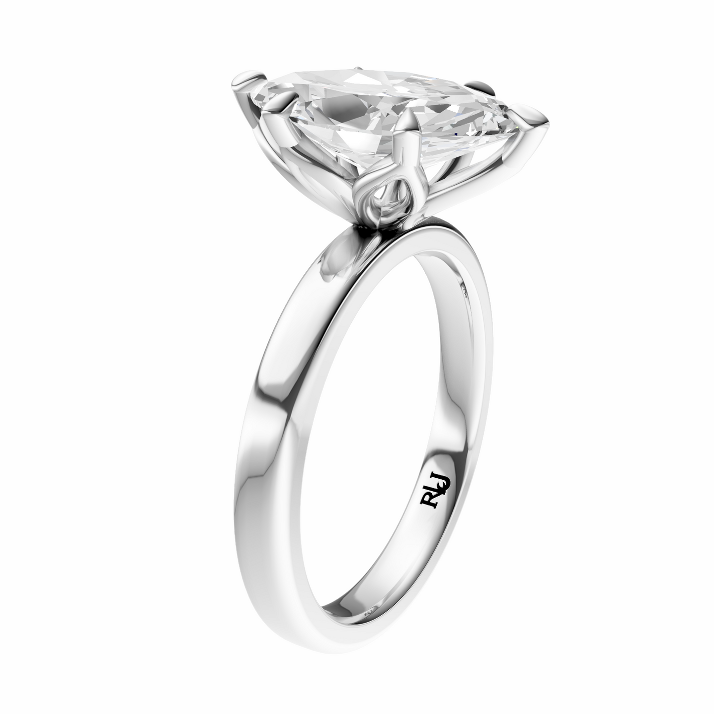 Marquise Tulip 2.7mm Band Solitaire Setting