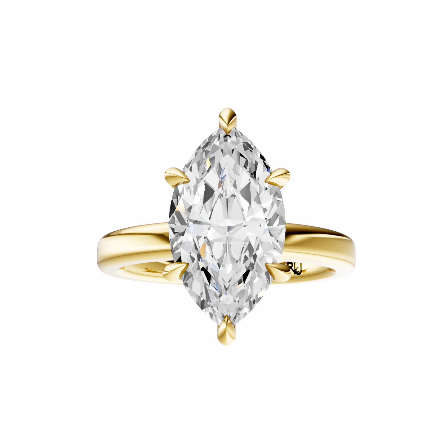 Marquise Tulip 2.7mm Band Solitaire Setting