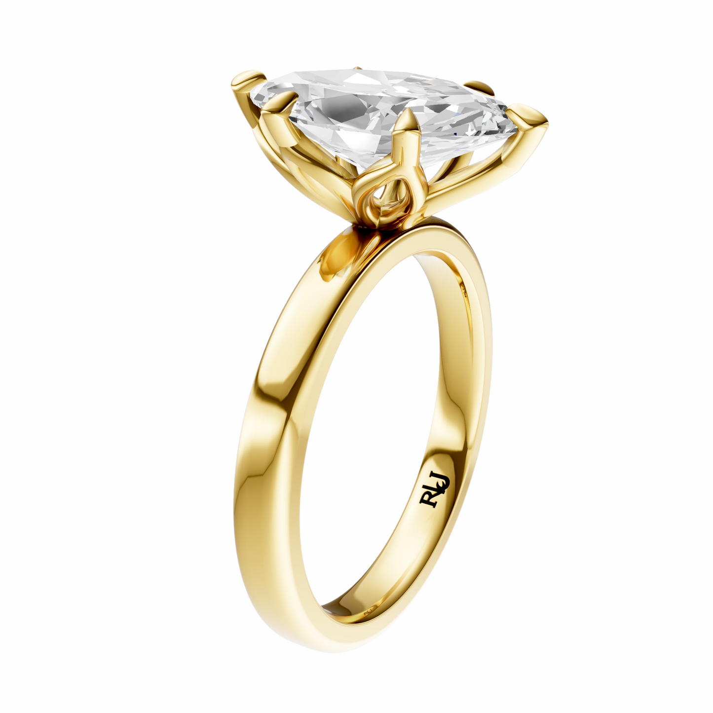 Marquise Tulip 2.7mm Band Solitaire Setting