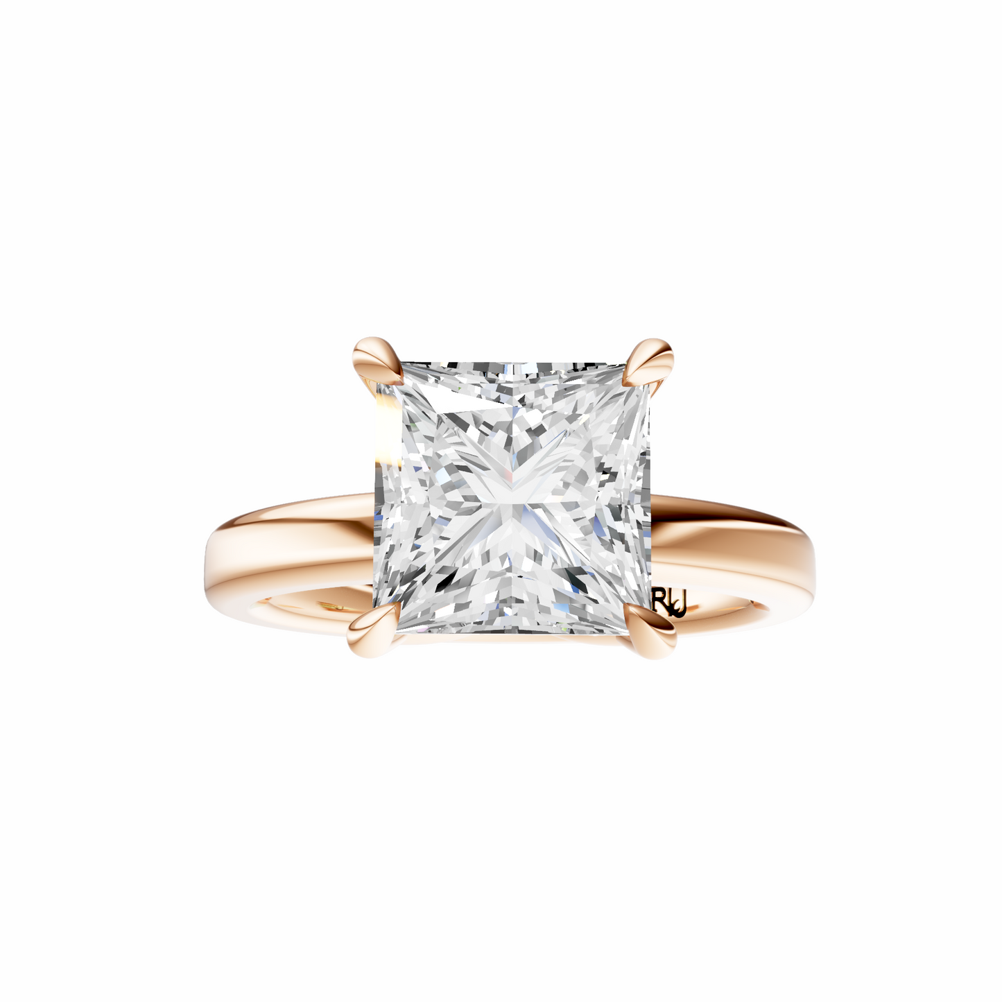 Princess Tulip 2.7mm Band Solitaire Setting
