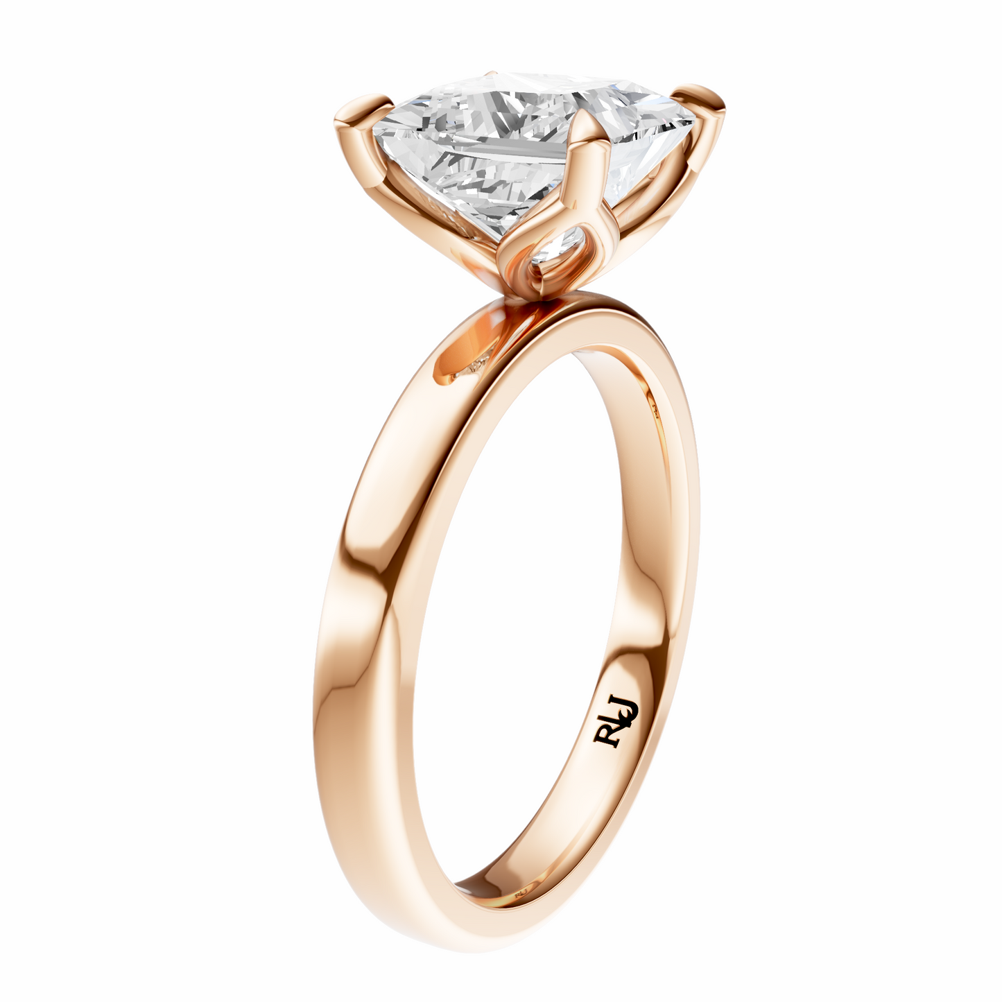 Princess Tulip 2.7mm Band Solitaire Setting