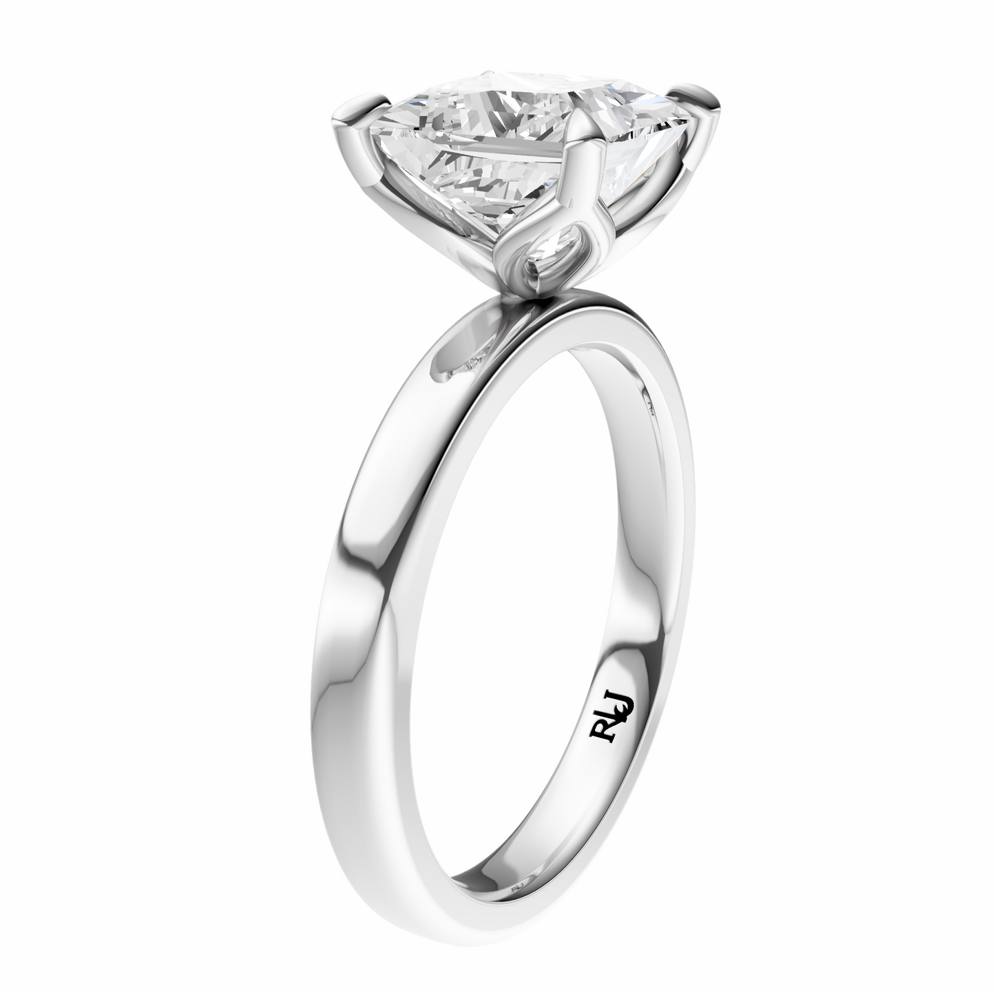 Princess Tulip 2.7mm Band Solitaire Setting