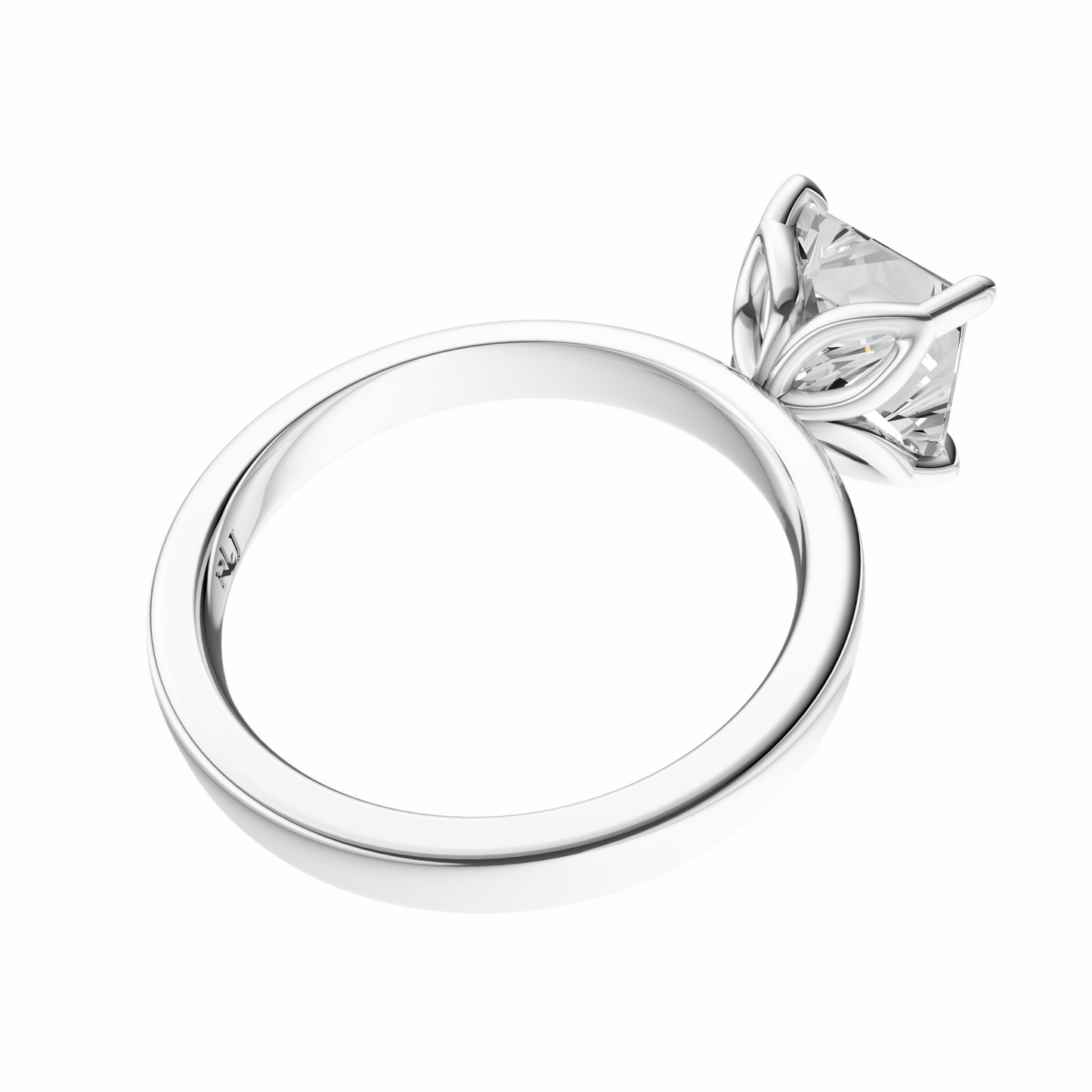 Princess Tulip 2.7mm Band Solitaire Setting