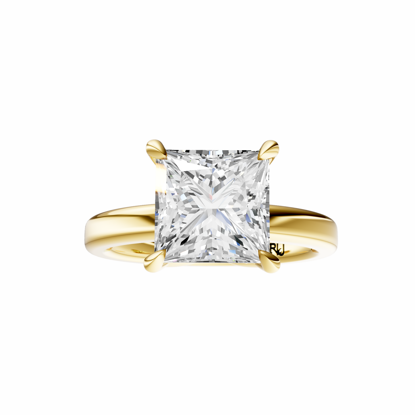 Princess Tulip 2.7mm Band Solitaire Setting